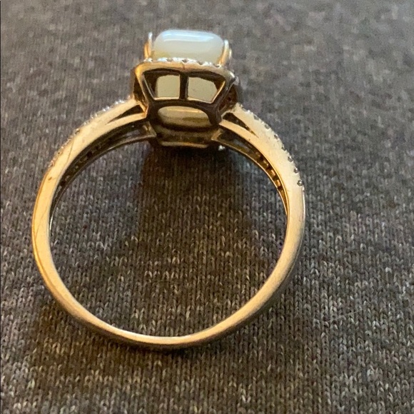 Opal and “Diamond” Ring - Picture 6 of 7